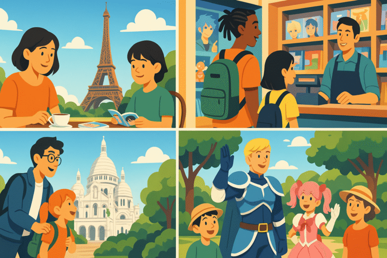 découvrez les activités incontournables à paris pour les fans de manga, à faire en famille ou entre amis. de petites boutiques spécialisées aux expos immersives et cafés thématiques, il y en a pour tous les âges et toutes les passions. plongez dans l'univers du manga tout en explorant la magie de la capitale française !