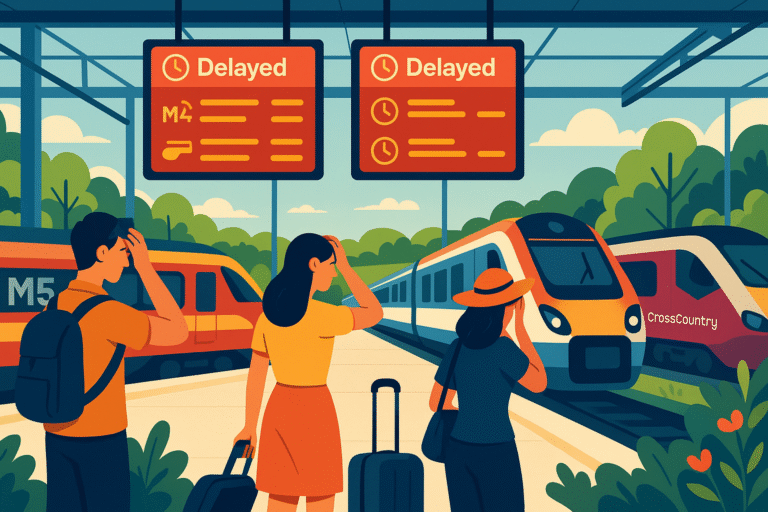 des retards sont attendus sur les lignes m5, m4 et crosscountry en raison des congés bancaires, entraînant des perturbations pour les voyageurs. consultez les horaires avant de planifier votre trajet.