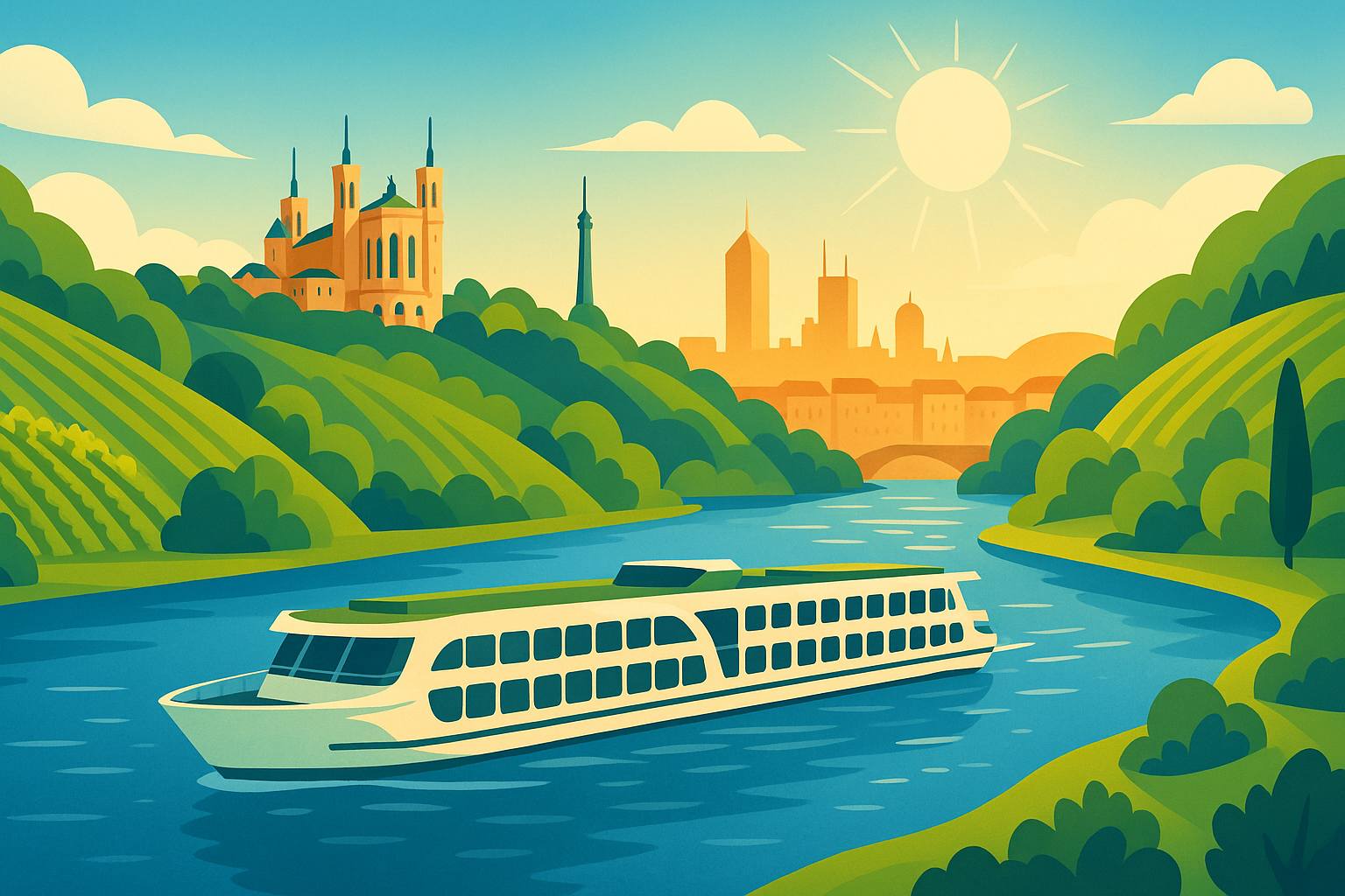 embarquez pour une croisière fluviale inoubliable de lyon à la méditerranée et découvrez des paysages spectaculaires, des escales authentiques et tout le charme du sud de la france au fil de l’eau.
