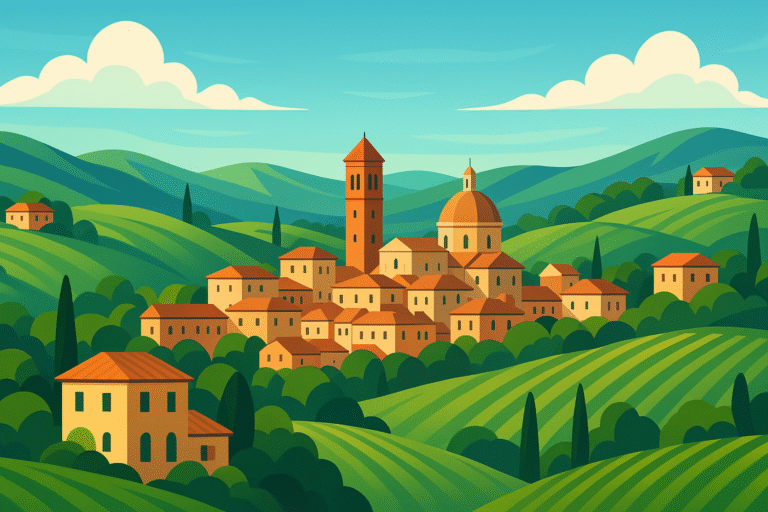 entre pise et florence, explorez une ville italienne pittoresque entourée de collines verdoyantes, de vignobles renommés et de magnifiques villas historiques pour une escapade authentique en toscane.