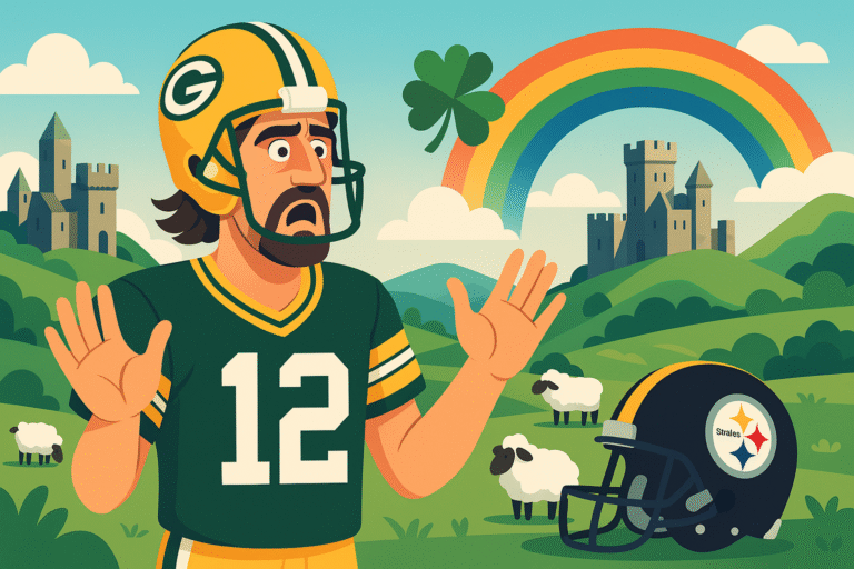 aaron rodgers exprime son scepticisme envers les plans de voyage des steelers en irlande. découvrez pourquoi le célèbre quarterback juge cette décision controversée et comment sa critique crée le débat parmi les fans et la nfl.