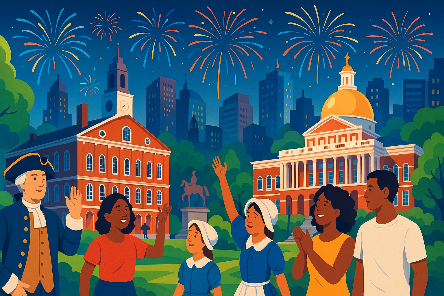 participez aux célébrations du 250e anniversaire des états-unis à boston : événements historiques, parades et expositions spéciales vous attendent pour un hommage vibrant à l’histoire américaine.