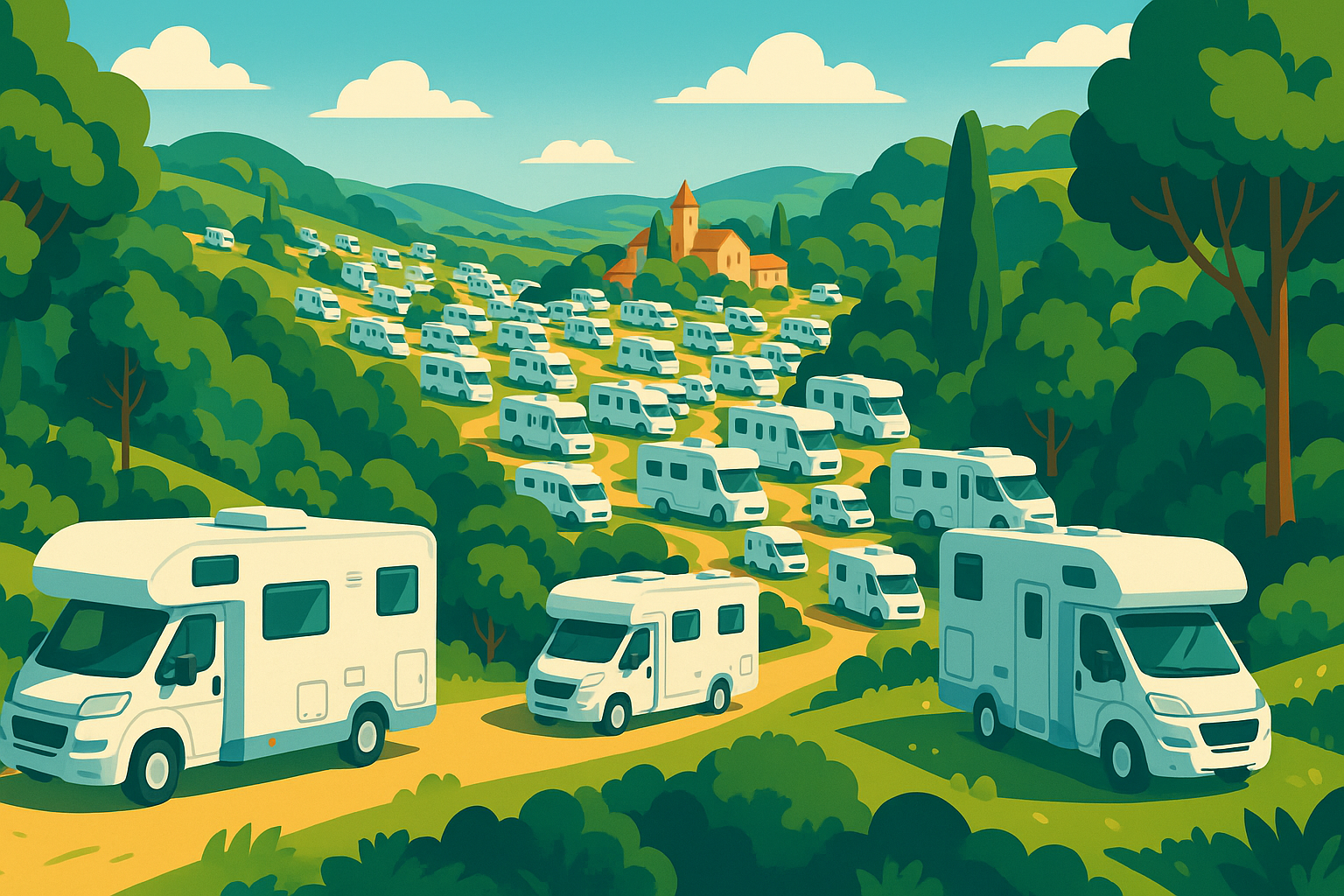 découvrez comment plus d'un demi-million de camping-cars sillonnent les routes françaises, avec un focus sur les régions les plus touchées par la surpopulation de ces véhicules de loisirs.