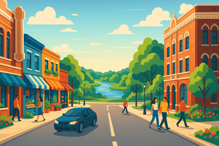 découvrez cette ville dynamique du midwest, à proximité de fort wayne, réputée pour ses boutiques d'artisans, son charme en bord de rivière et ses théâtres historiques animés.