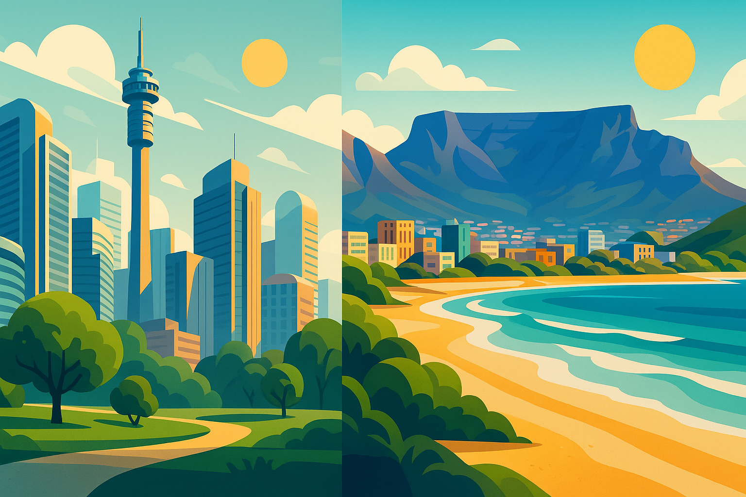 plongez dans un voyage captivant à travers johannesburg et le cap, deux métropoles sud-africaines uniques, entre contrastes culturels, histoire fascinante et vie urbaine dynamique.