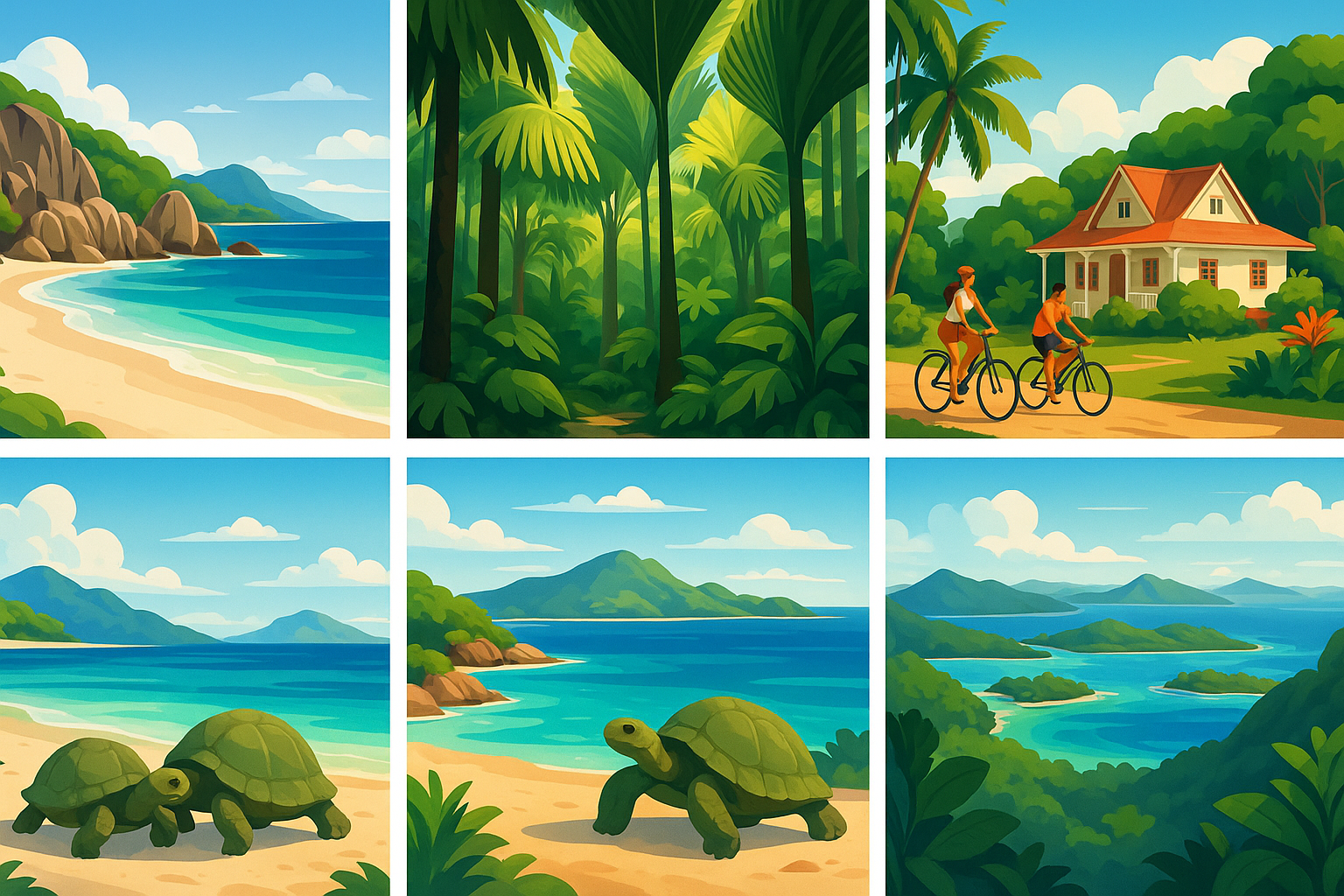 découvrez cinq destinations incontournables aux seychelles, qui vous feront rêver d’évasion et d’aventure au cœur de paysages paradisiaques, entre plages de sable blanc, eaux turquoise et nature préservée.