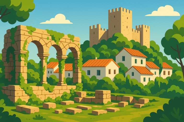 découvrez un village pittoresque du portugal où l'histoire s'anime au cœur de ruines romaines fascinantes et d'un château médiéval majestueux, pour une escapade inoubliable entre patrimoine et charme authentique.