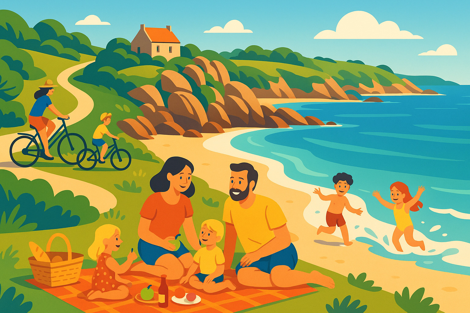 partez à la découverte d'une destination bretonne parfaite pour des vacances en famille en septembre : ambiance chaleureuse, activités nature et paysages authentiques vous attendent pour un séjour réussi.
