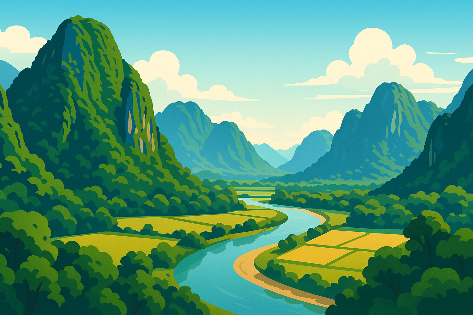 explorez la vallée karstique près de vang vieng au laos et laissez-vous émerveiller par des paysages spectaculaires, entre montagnes escarpées, rivières cristallines et nature préservée. une destination idéale pour les amoureux de panoramas inoubliables.