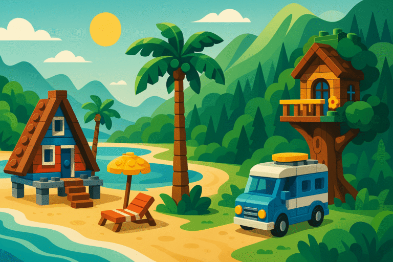 découvrez les projets créatifs sélectionnés pour la finale du concours lego ideas et laissez-vous inspirer par des idées uniques pour construire vos vacances de rêve en briques lego. votez pour votre favori !