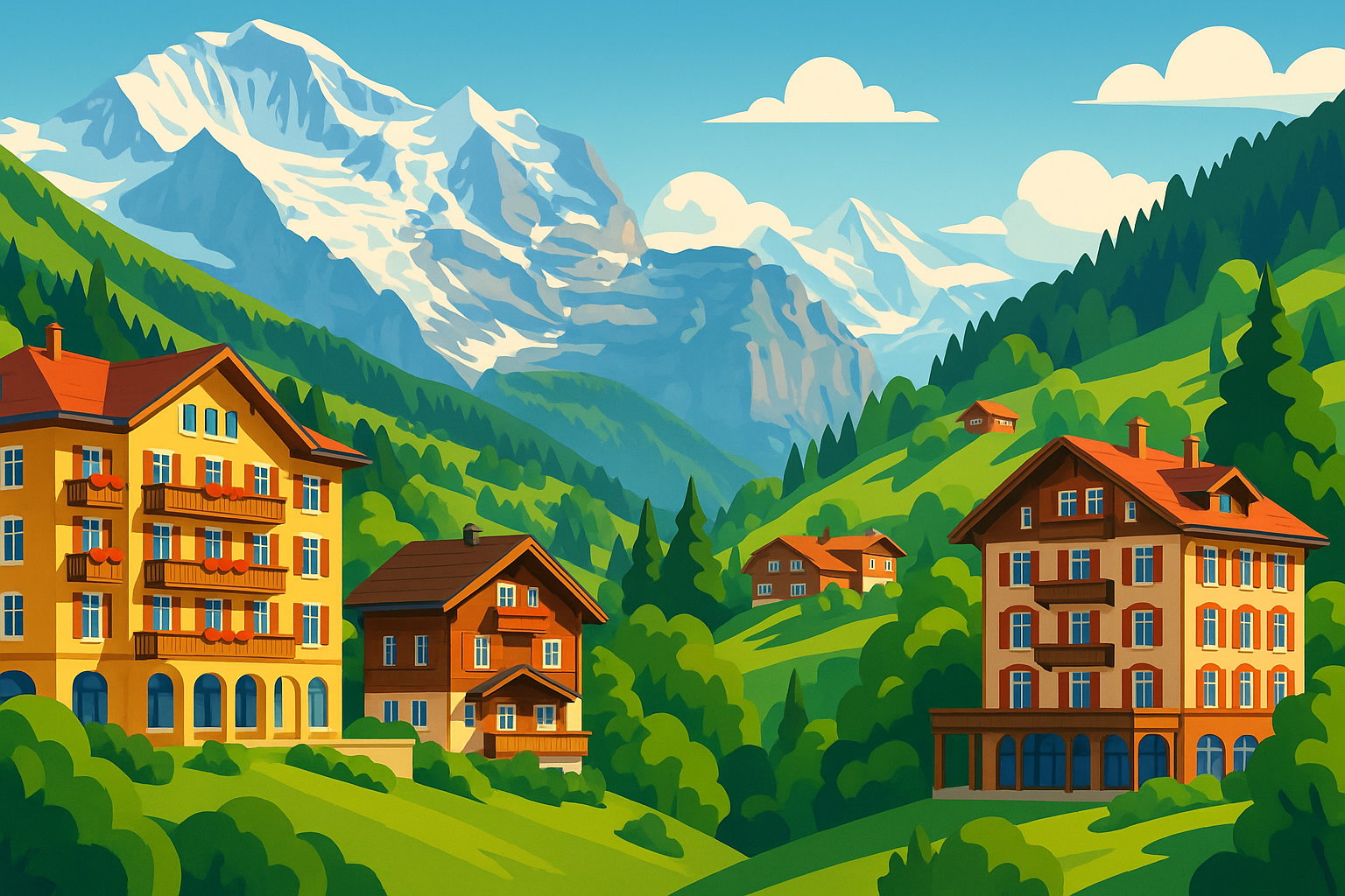 plongez dans l’univers des plus beaux hôtels de wengen, charmant village alpin en suisse. trouvez le séjour parfait pour vivre une expérience inoubliable au cœur des alpes suisses.