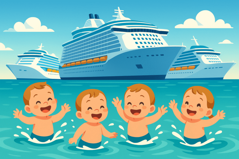 découvrez l'incroyable rencontre de quatre géants des mers : le plus grand paquebot du monde accueille pour la première fois ses impressionnants navires-jumeaux. un événement historique à ne pas manquer pour tous les passionnés de croisière !