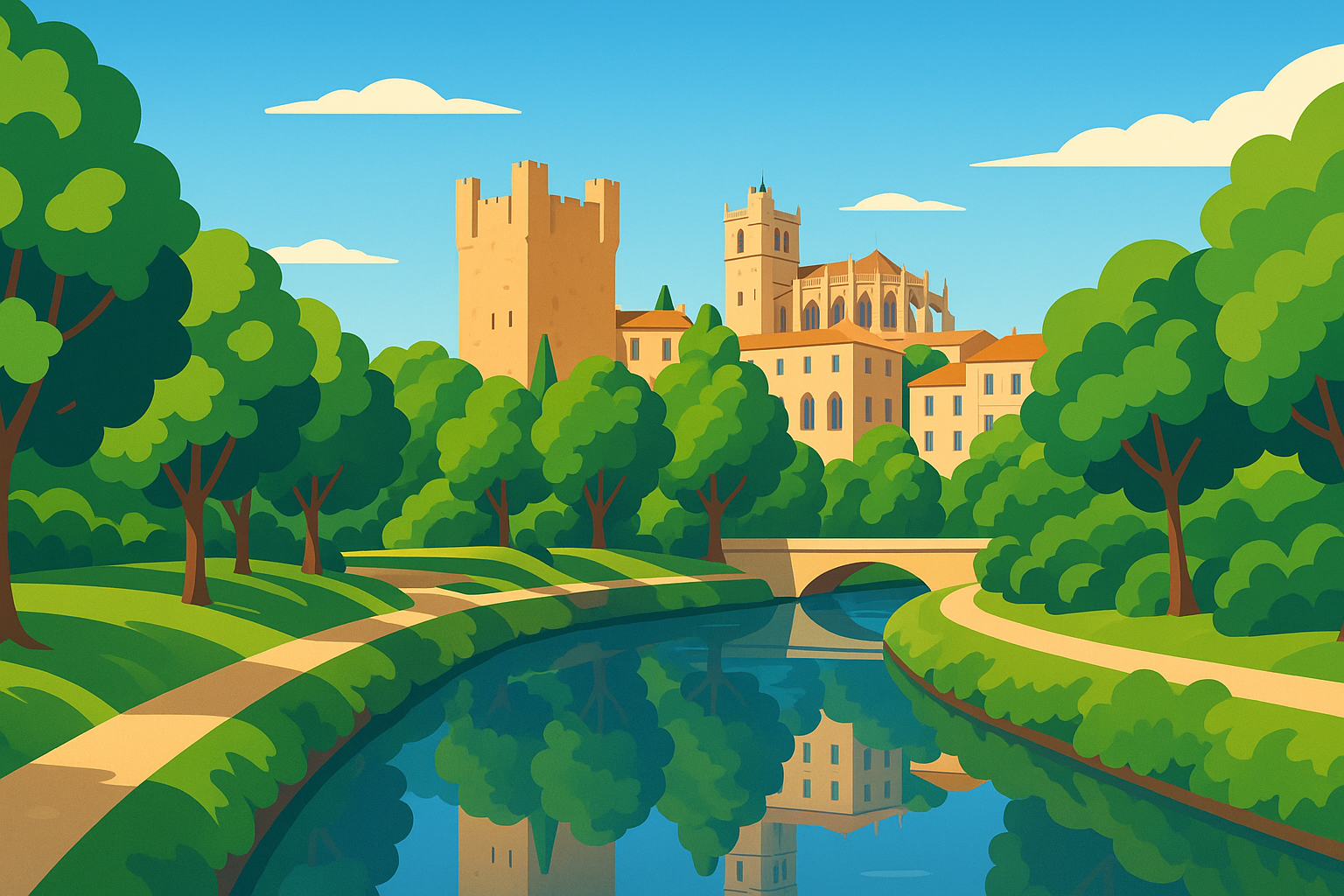 partez à la découverte de narbonne, cette perle méconnue du sud de la france. entre patrimoine historique, plages sublimes et ambiance chaleureuse, laissez-vous envoûter par une escapade inoubliable.