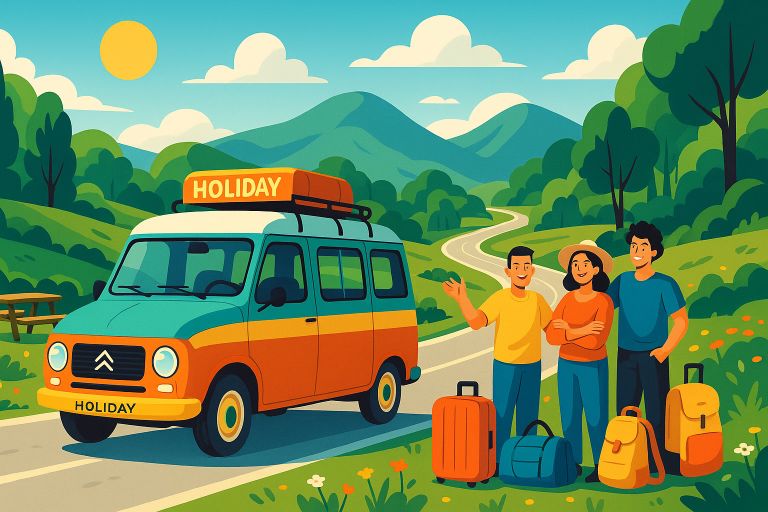 découvrez notre essai de la citroën holidays : trois aventuriers, 2000 km parcourus, et un voyage inoubliable sans douche chaude. retour sur cette expérience unique, entre confort, liberté et imprévus sur la route !