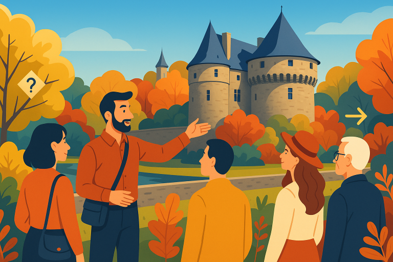 découvrez pontivy en septembre avec l’office de tourisme : profitez de visites guidées fascinantes et de jeux de piste amusants pour explorer la ville autrement. parfait pour toute la famille !