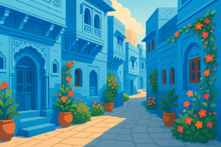 plongez dans l’atmosphère unique de jodhpur, la ville bleue du rajasthan, et laissez-vous captiver par la beauté intemporelle de ses ruelles anciennes, entre histoire, art et traditions fascinantes.