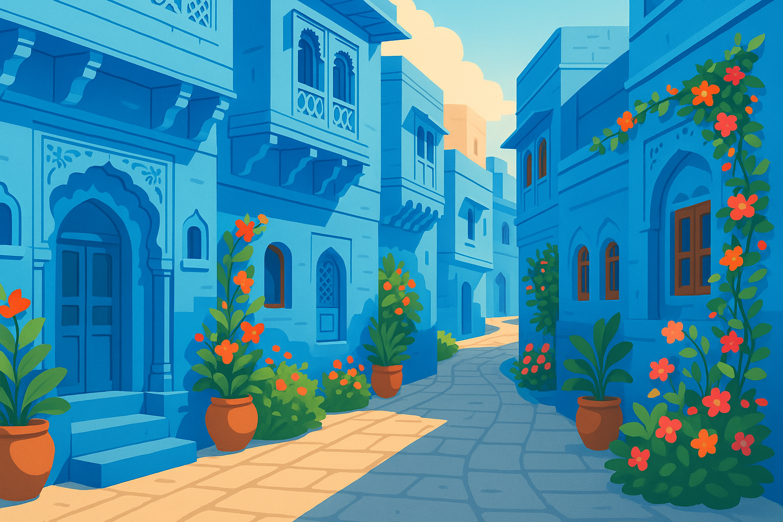 plongez dans l’atmosphère unique de jodhpur, la ville bleue du rajasthan, et laissez-vous captiver par la beauté intemporelle de ses ruelles anciennes, entre histoire, art et traditions fascinantes.