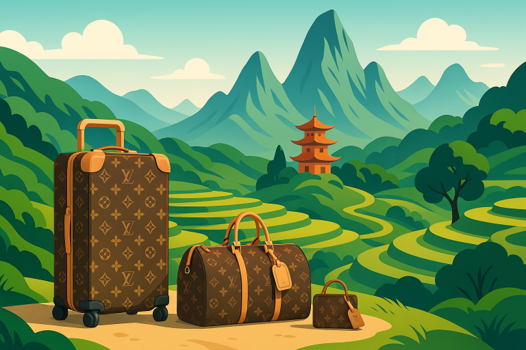 découvrez la nouvelle campagne de voyage de louis vuitton, une invitation au rêve inspirée par la splendeur des paysages chinois. entre élégance et aventure, laissez-vous transporter vers de nouveaux horizons avec cette collection exclusive.