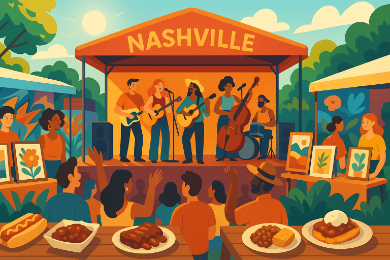 plongez dans l'effervescence musicale de nashville avec une programmation vibrante de concerts, des expositions fascinantes et une scène gastronomique en pleine révolution. découvrez pourquoi nashville est la destination incontournable pour tous les amoureux de musique et d’expériences culturelles uniques !