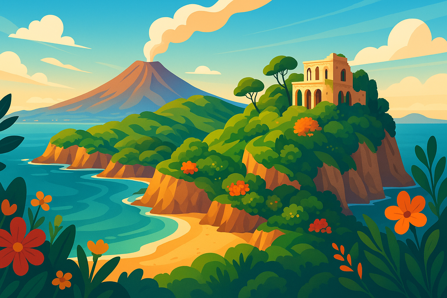 partez à la découverte d'une île volcanique près de naples, célèbre pour ses paysages enchanteurs et son passé fascinant, ayant servi de refuge aux princesses romaines en exil. une destination unique à ne pas manquer !