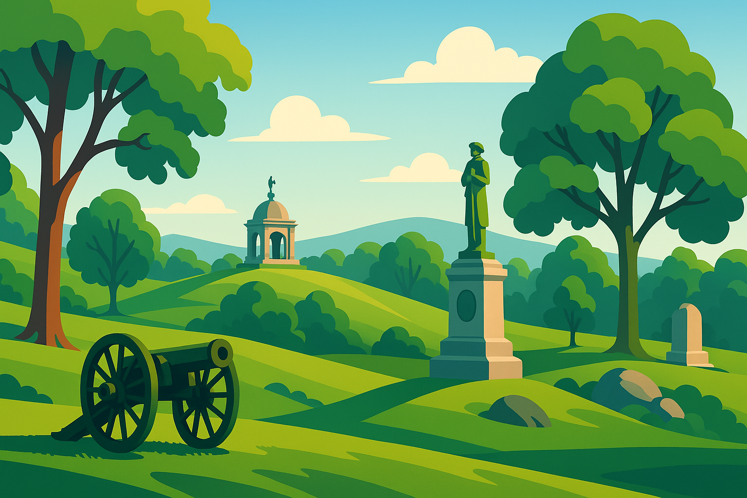 découvrez le parc militaire national de gettysburg, un site emblématique chargé d'histoire, théâtre d'une bataille décisive de la guerre de sécession. plongez dans l'exploration de ses monuments, sentiers et expositions pour revivre l'un des moments clés de l'histoire américaine.