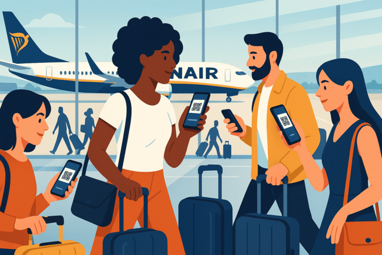 dès le 12 novembre, ryanair cesse d'émettre des cartes d'embarquement en papier, encourageant les passagers à opter pour l'enregistrement en ligne et l'utilisation de cartes d'embarquement numériques.