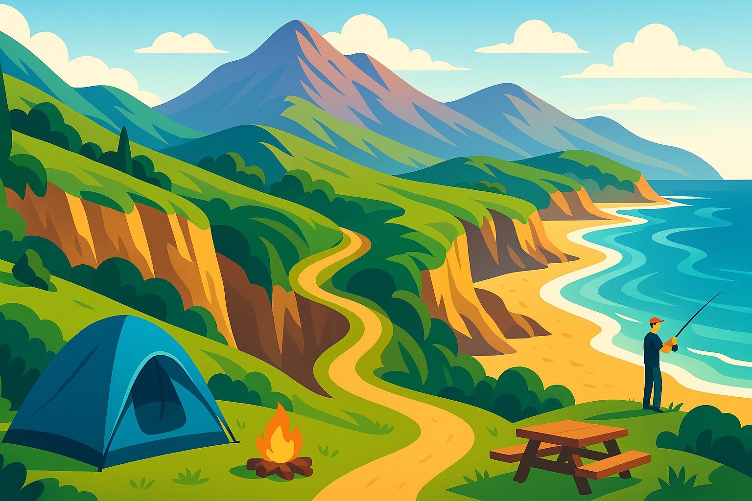 découvrez un parc d'état surprenant près de malibu en californie du sud : profitez du camping, de sentiers panoramiques, de plages magnifiques, de montagnes, de canyons impressionnants et de la pêche, pour une aventure nature inoubliable.