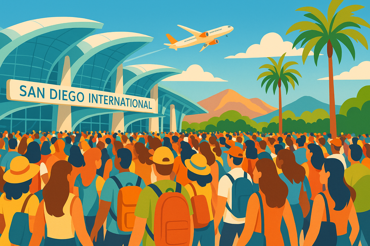 découvrez comment une foule impressionnante a envahi l'aéroport international de san diego à l'occasion du week-end de la fête du travail. retour sur une affluence exceptionnelle et ses impacts sur les voyageurs.