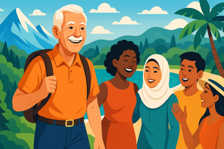à 76 ans, je poursuis ma passion pour les voyages et la découverte. explorer de nouveaux horizons et rencontrer des personnes inspirantes me permet de rester actif et de nourrir ma vitalité au quotidien.
