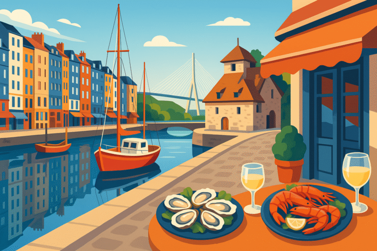 partez à la découverte d’honfleur et laissez-vous séduire par son riche patrimoine historique ainsi que par les saveurs authentiques de sa gastronomie locale. une escapade unique entre histoire et plaisirs gourmands vous attend !