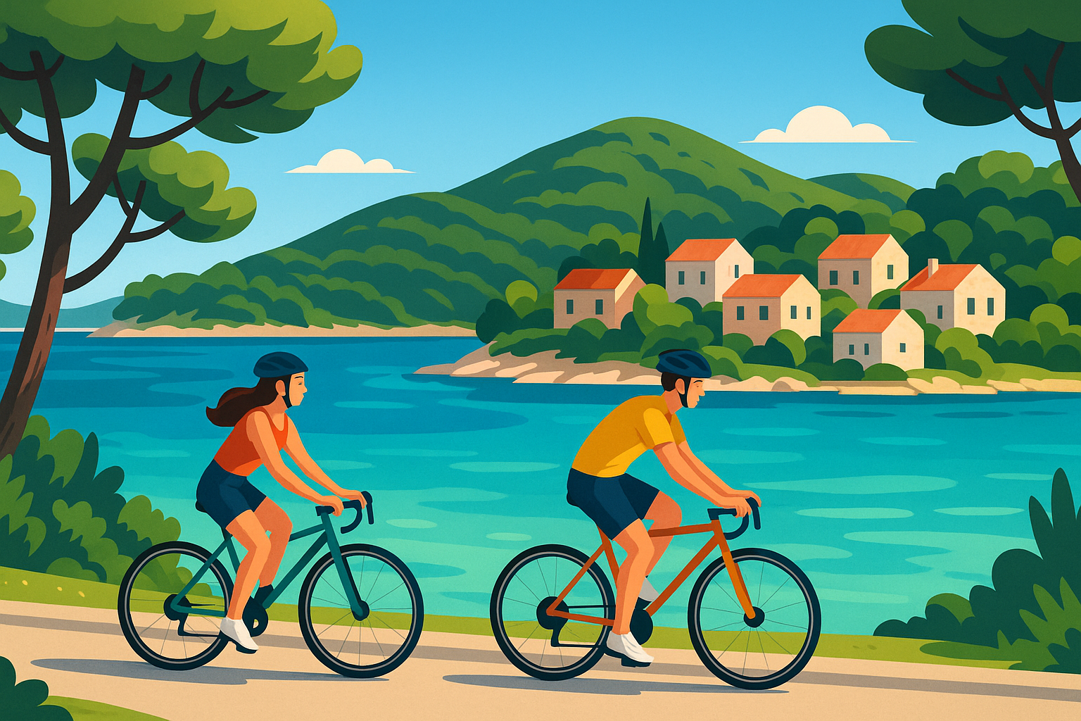 découvrez l’île de korčula à vélo et ouvrez les portes d'une aventure inoubliable à travers ses paysages côtiers enchanteurs. vivez la croatie autrement, entre criques secrètes, villages historiques et panoramas à couper le souffle.