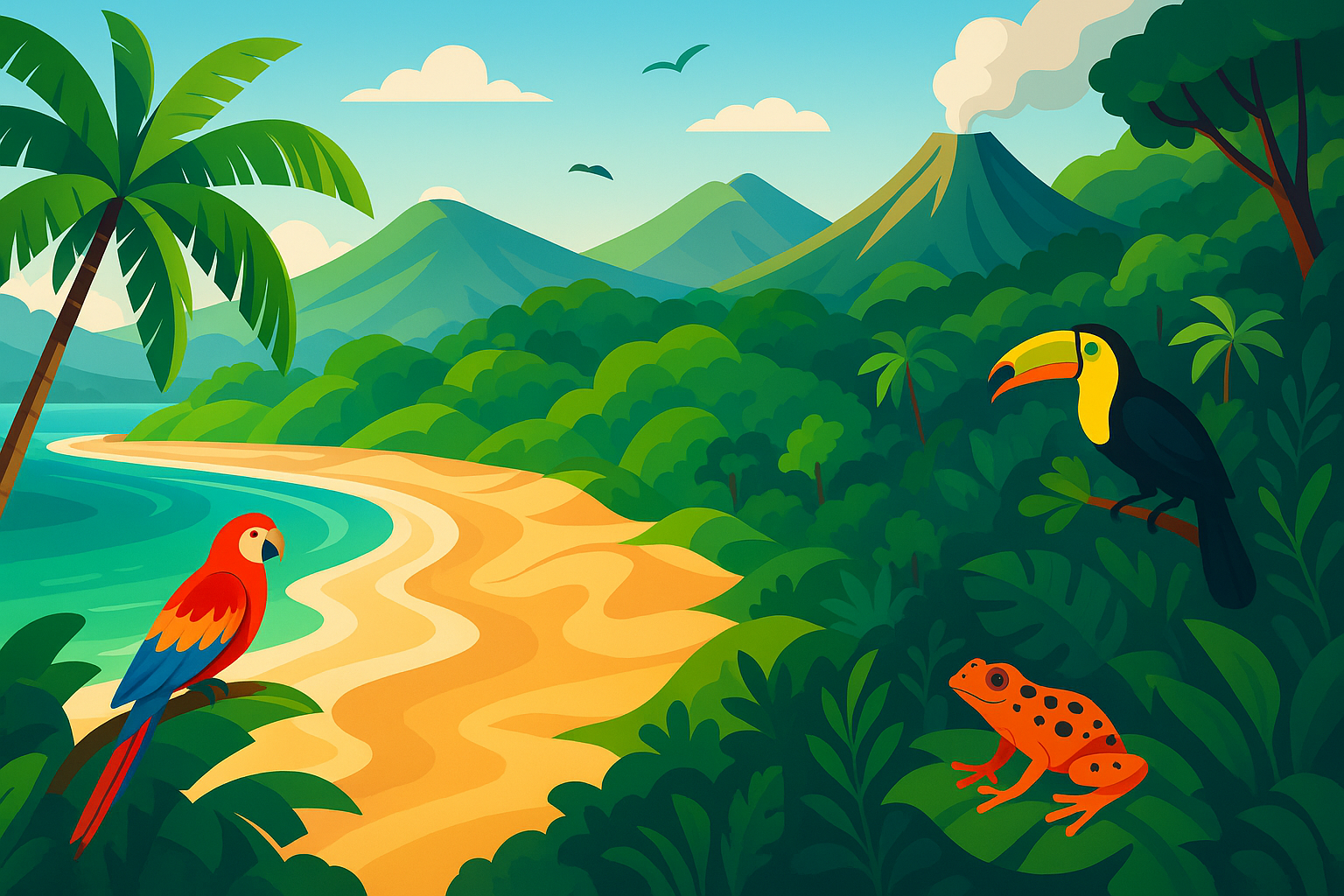 découvrez le costa rica, un véritable éden naturel situé entre l’océan pacifique et la mer des caraïbes. explorez sa biodiversité unique, ses parcs nationaux luxuriants et ses plages paradisiaques pour une aventure inoubliable.