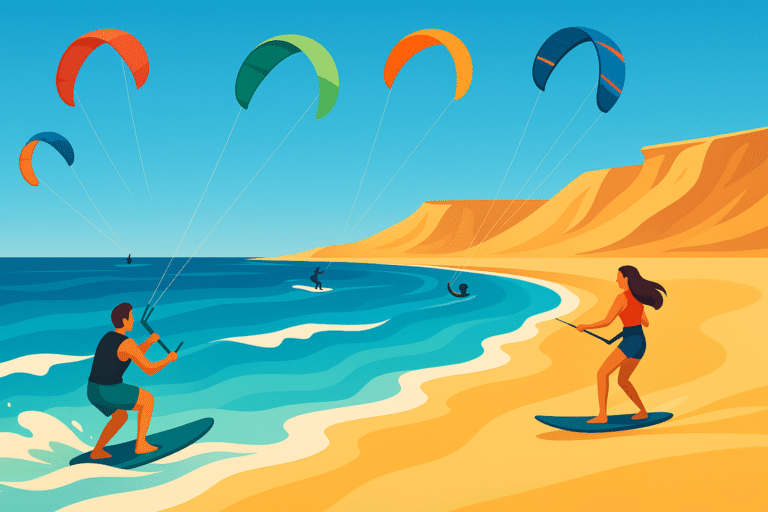 découvrez dakhla, joyau du sahara occidental, réputée pour ses spots de kitesurf exceptionnels. entre lagune turquoise, vents constants et paysages époustouflants, vivez une expérience unique dédiée aux passionnés de glisse et d’aventure.