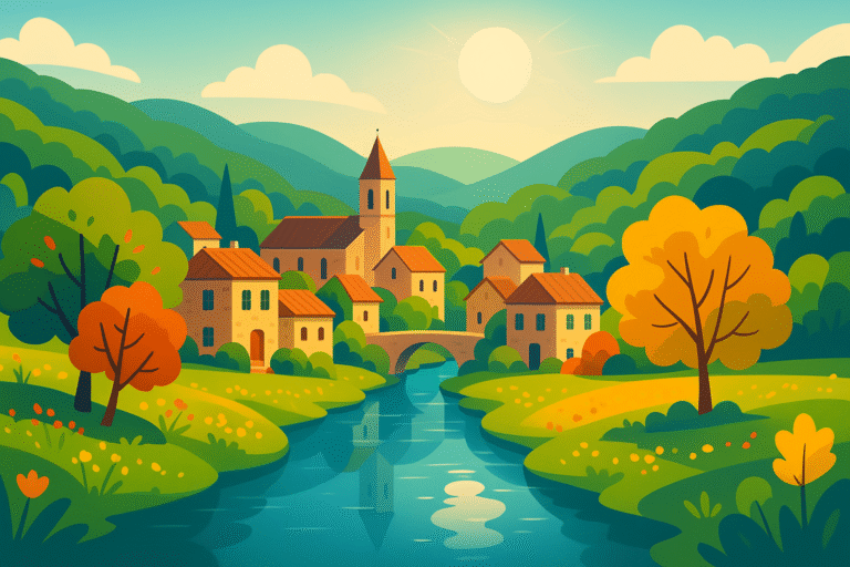 partez à la découverte d’un village pittoresque de 750 habitants où serpente le plus petit fleuve de france. histoire, charme et curiosités vous attendent dans ce coin méconnu !