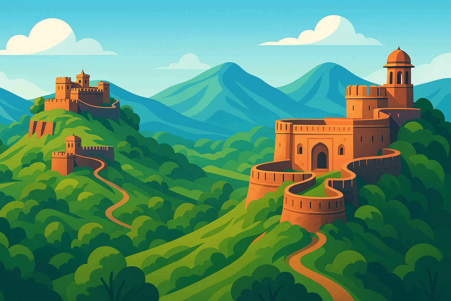 explorez les forts marathes récemment inscrits au patrimoine mondial de l'unesco autour de mumbai et pune : un voyage fascinant au cœur de l'histoire et de la culture indienne.