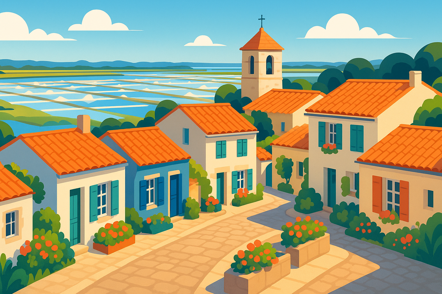explorez un village pittoresque près de la rochelle, entouré de superbes marais salants, et laissez-vous séduire par son charme authentique et son cadre naturel exceptionnel.