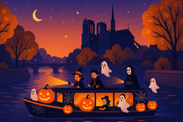 plongez dans l'ambiance d'halloween à paris avec un escape game inédit sur la seine ! défis, mystères et frissons vous attendent à bord de bateaux parisiens pour une expérience inoubliable entre amis ou en famille.