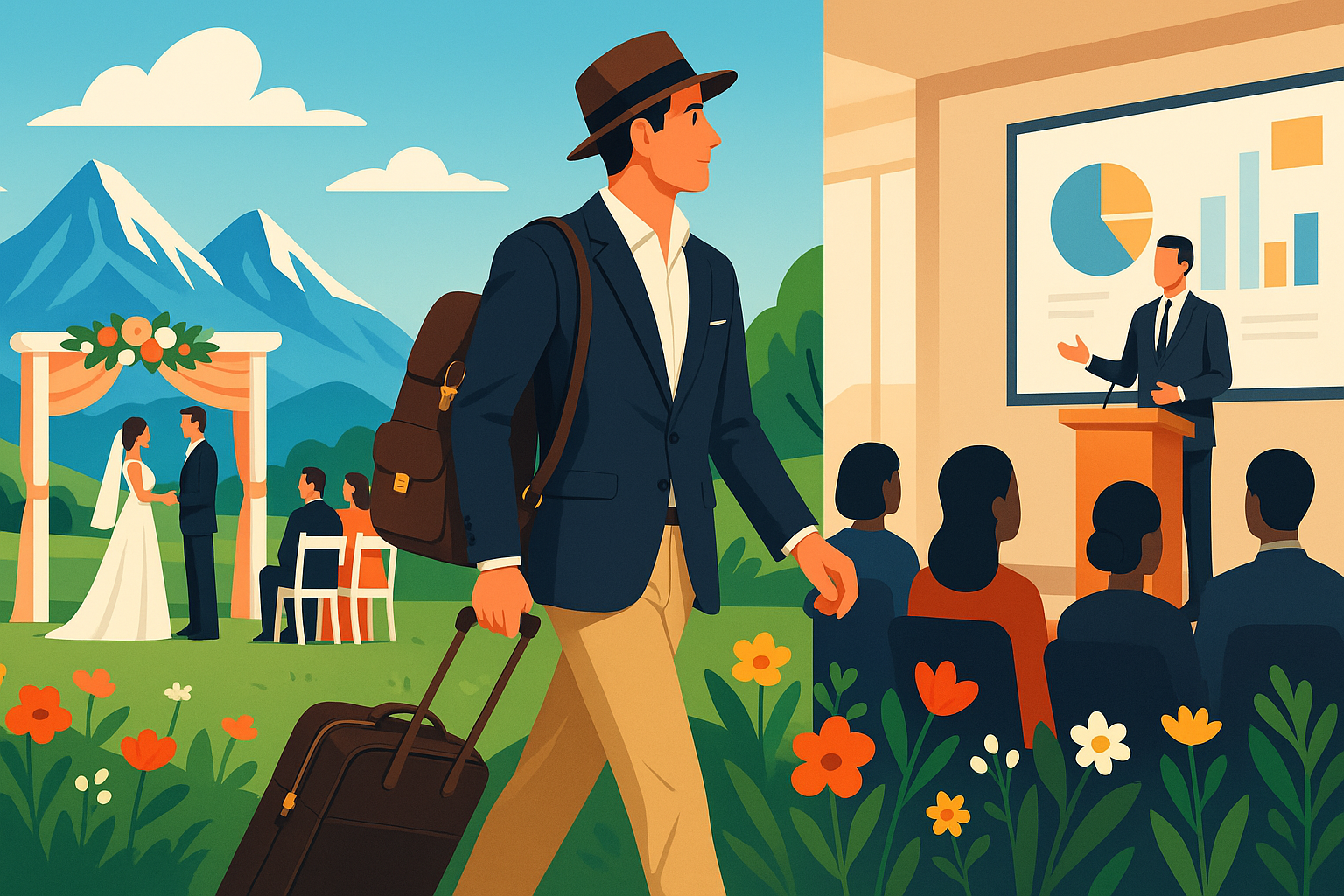 voyageur expérimenté, je partage la marque essentielle qui m'accompagne partout, des mariages élégants aux conférences importantes. découvrez comment elle sublime chacun de mes déplacements !