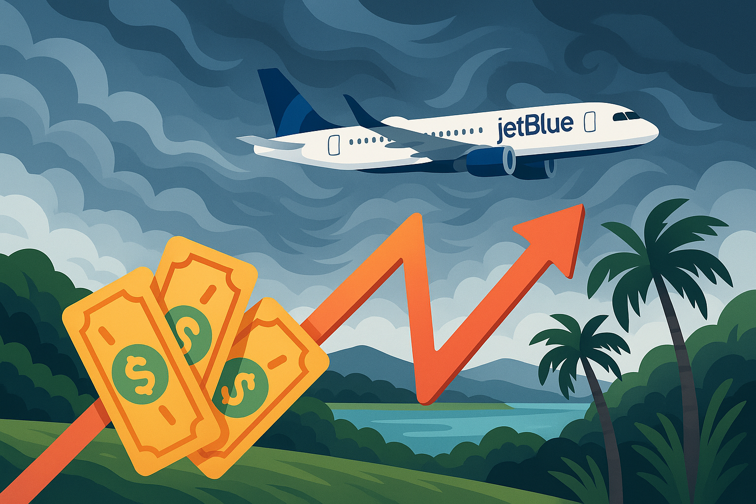 jetblue fait face à une baisse due à l'augmentation des coûts et aux répercussions des ouragans, perturbant la reprise du secteur du voyage aérien. découvrez les conséquences sur la compagnie et les voyageurs.