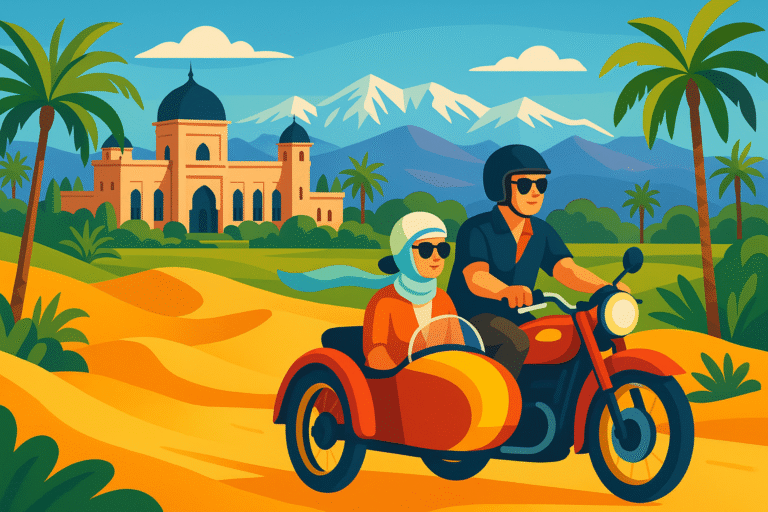 découvrez une expérience inédite à marrakech avec l'oberoi : partez à l'aventure en side-car au cœur de paysages exceptionnels, pour un séjour alliant luxe, originalité et découverte culturelle.