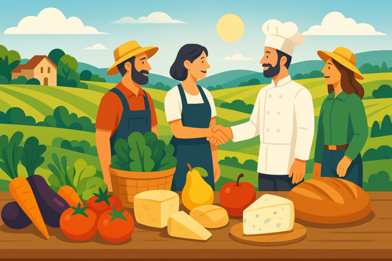 découvrez l’initiative « le terroir à votre table » de l’office de tourisme du grand figeac : une mise en relation directe entre producteurs locaux et restaurateurs pour savourer l’authenticité des produits du terroir.