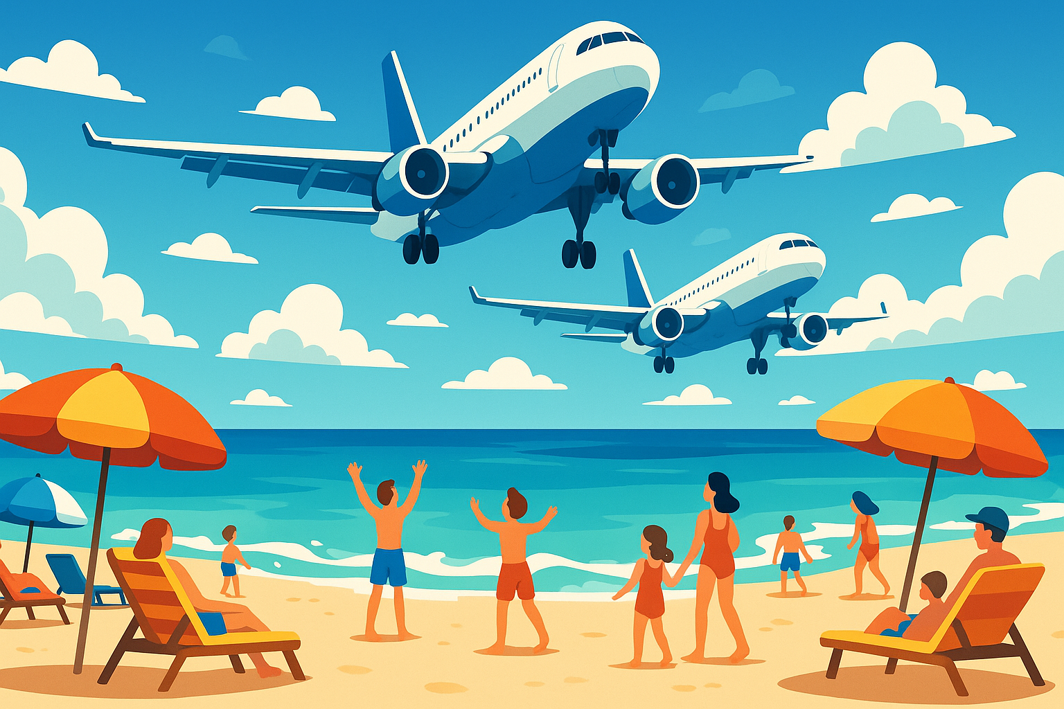 découvrez la plage unique où les avions survolent votre tête à quelques mètres du sol lors de leur atterrissage, offrant des sensations fortes et des vues spectaculaires pour les amateurs d’aviation et de voyages hors du commun.