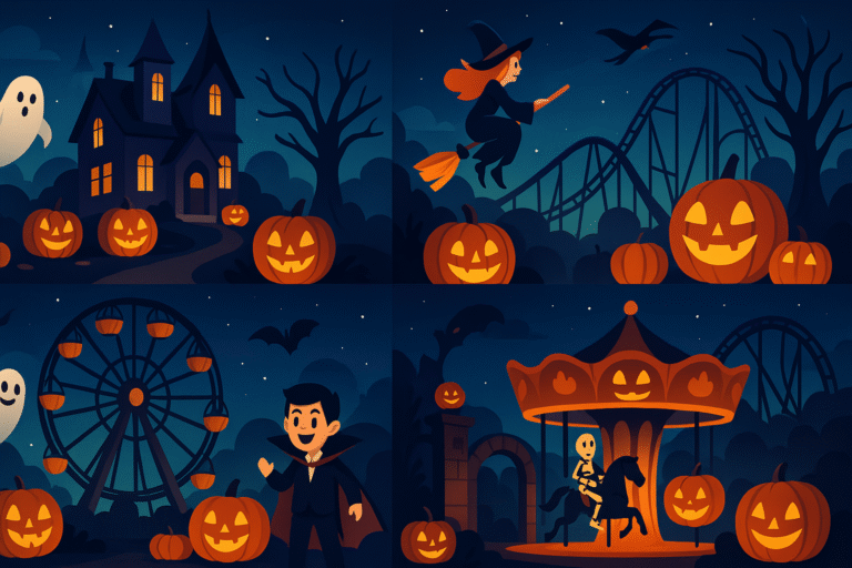 découvrez les 5 meilleures destinations de parcs d'attractions pour vivre une expérience inoubliable à halloween : soirées effrayantes, attractions spéciales et animations pour toute la famille au rendez-vous !