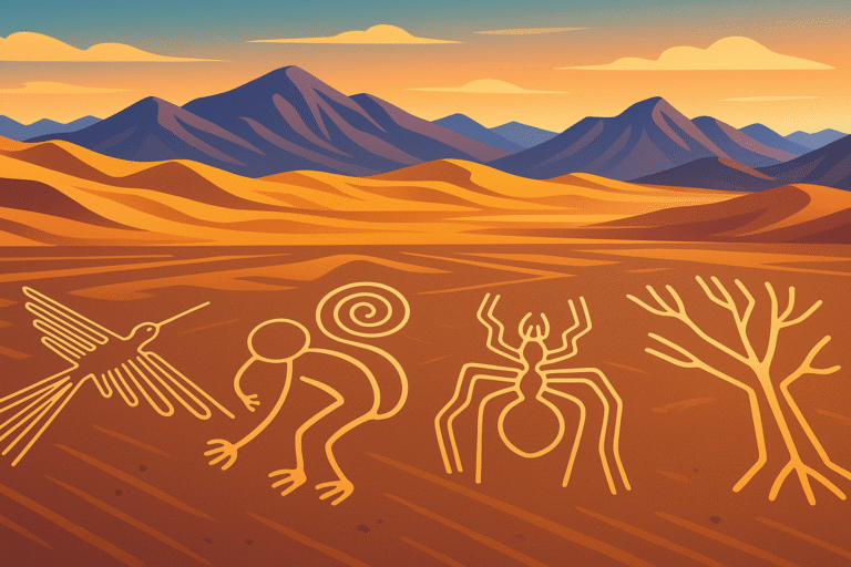 plongez au cœur du mystère des géoglyphes de nazca, ces impressionnants dessins tracés dans le désert péruvien depuis 1 500 ans, et découvrez pourquoi ils fascinent toujours autant archéologues et voyageurs.