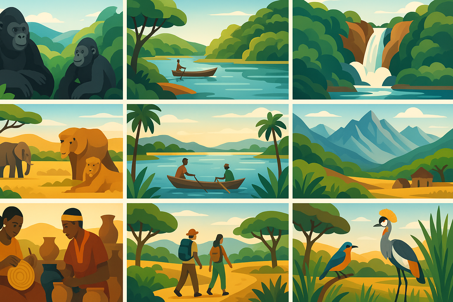 découvrez les 10 expériences incontournables à vivre en ouganda : safaris spectaculaires, rencontres avec les gorilles, paysages époustouflants et immersion culturelle pour un voyage inoubliable en afrique de l'est !