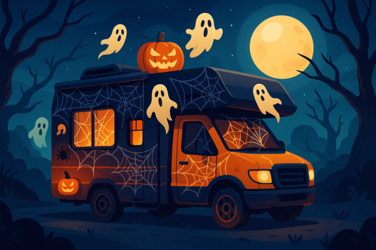 découvrez comment transformer facilement votre camping-car en véritable maison hantée pour halloween ! idées déco, astuces effrayantes et inspirations pour une ambiance terrifiante sur la route.