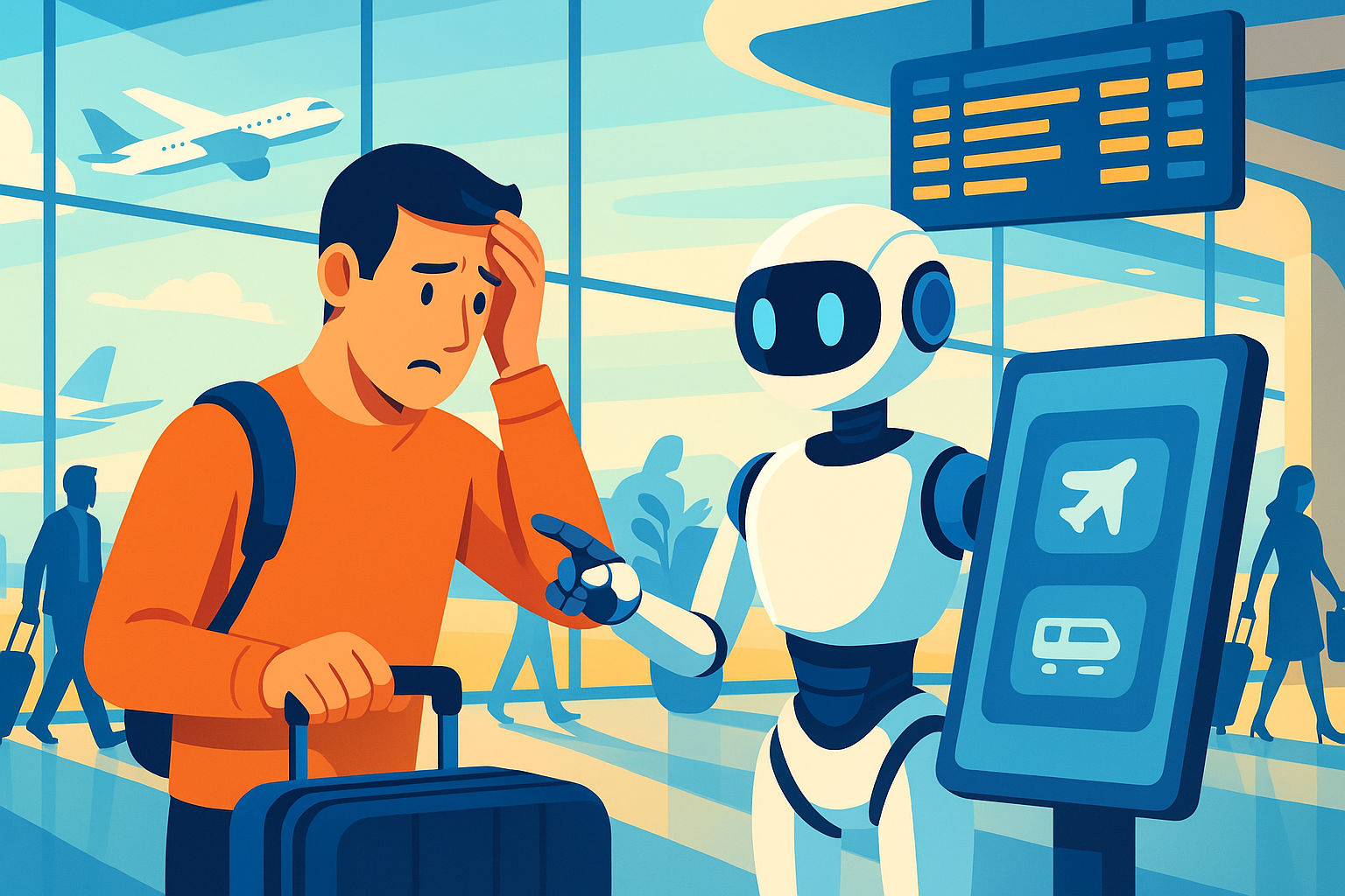 votre vol est annulé ? découvrez vos droits, les solutions possibles et comment bénéficier d'indemnisations avec les conseils de notre agent de voyage intelligent. obtenez rapidement toutes les informations pour gérer efficacement l'annulation de votre vol.
