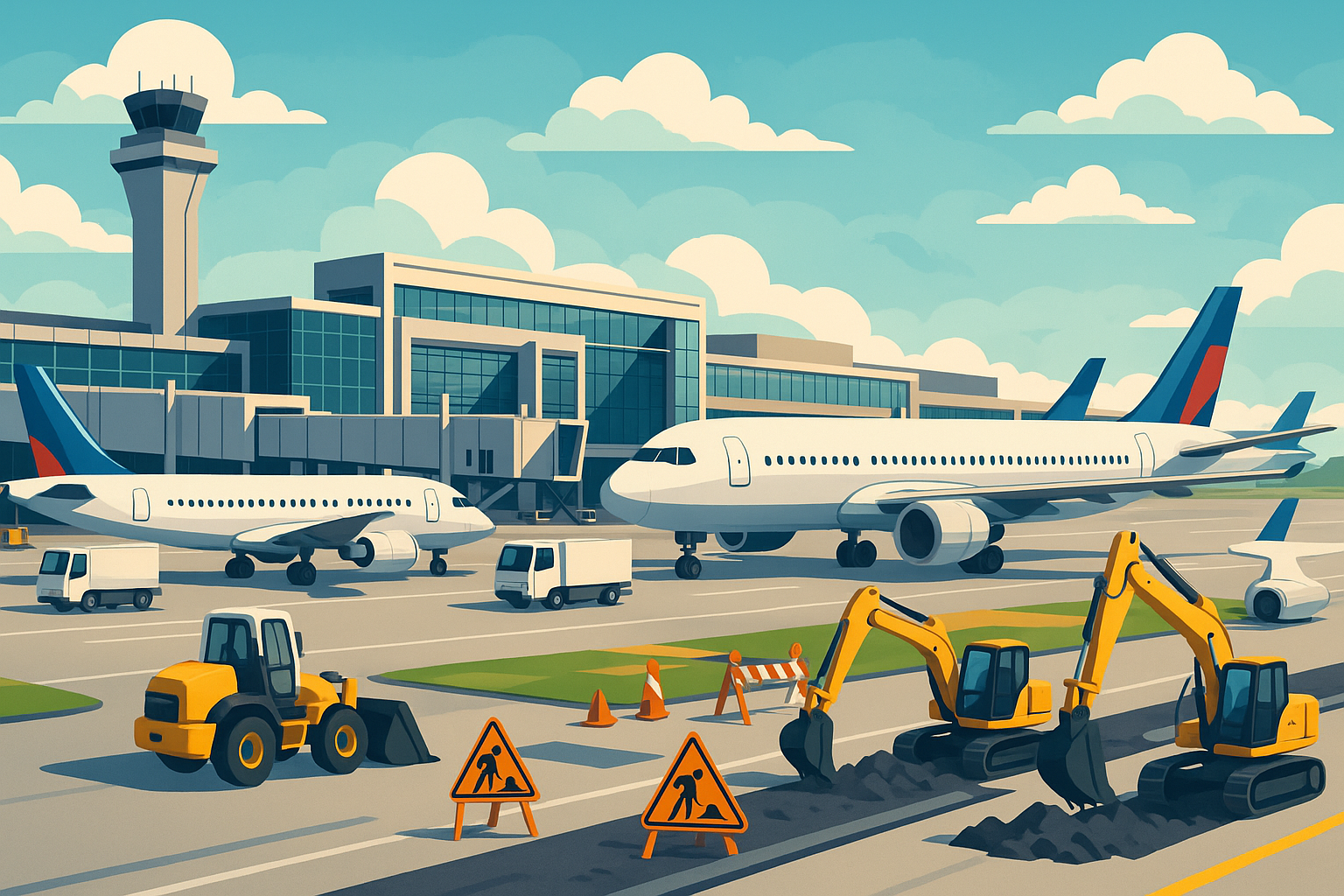 découvrez les raisons de l'arrêt au sol à l'aéroport intercontinental george bush de houston : informations sur les travaux en cours sur les pistes, impacts pour les voyageurs et conseils pratiques pour votre séjour ou votre transit.