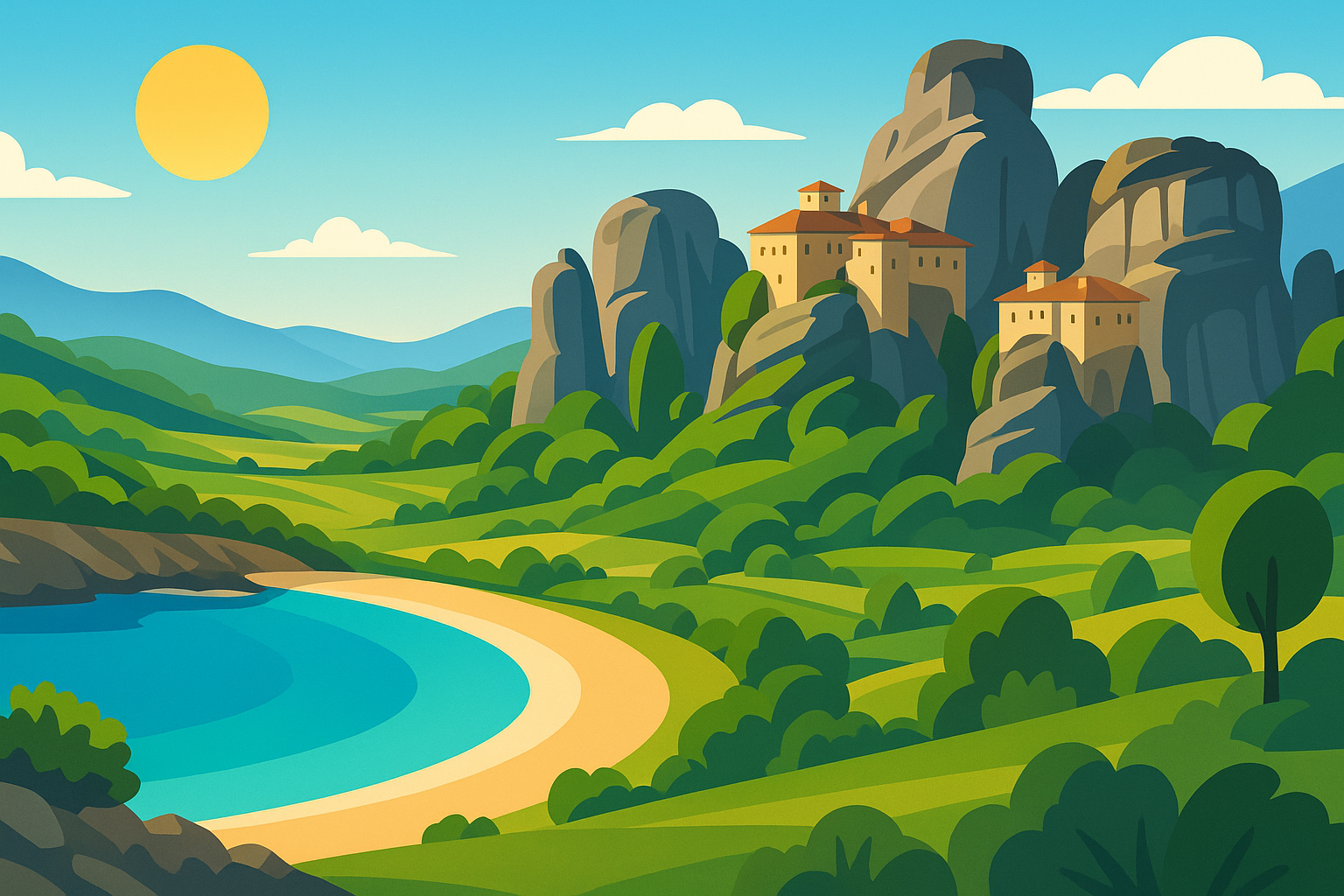 explorez la beauté de la crète et laissez-vous émerveiller par les monastères perchés des météores lors d’un voyage pittoresque mêlant histoire, paysages et découvertes culturelles inoubliables.