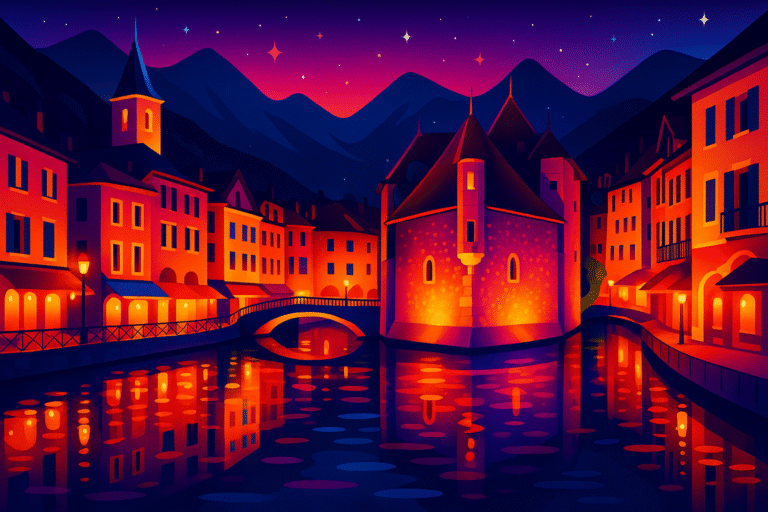 découvrez un village près d’annecy qui se transforme chaque année durant 12 jours, s’illuminant de couleurs éclatantes et d’une ambiance féerique, pour un spectacle visuel inoubliable.